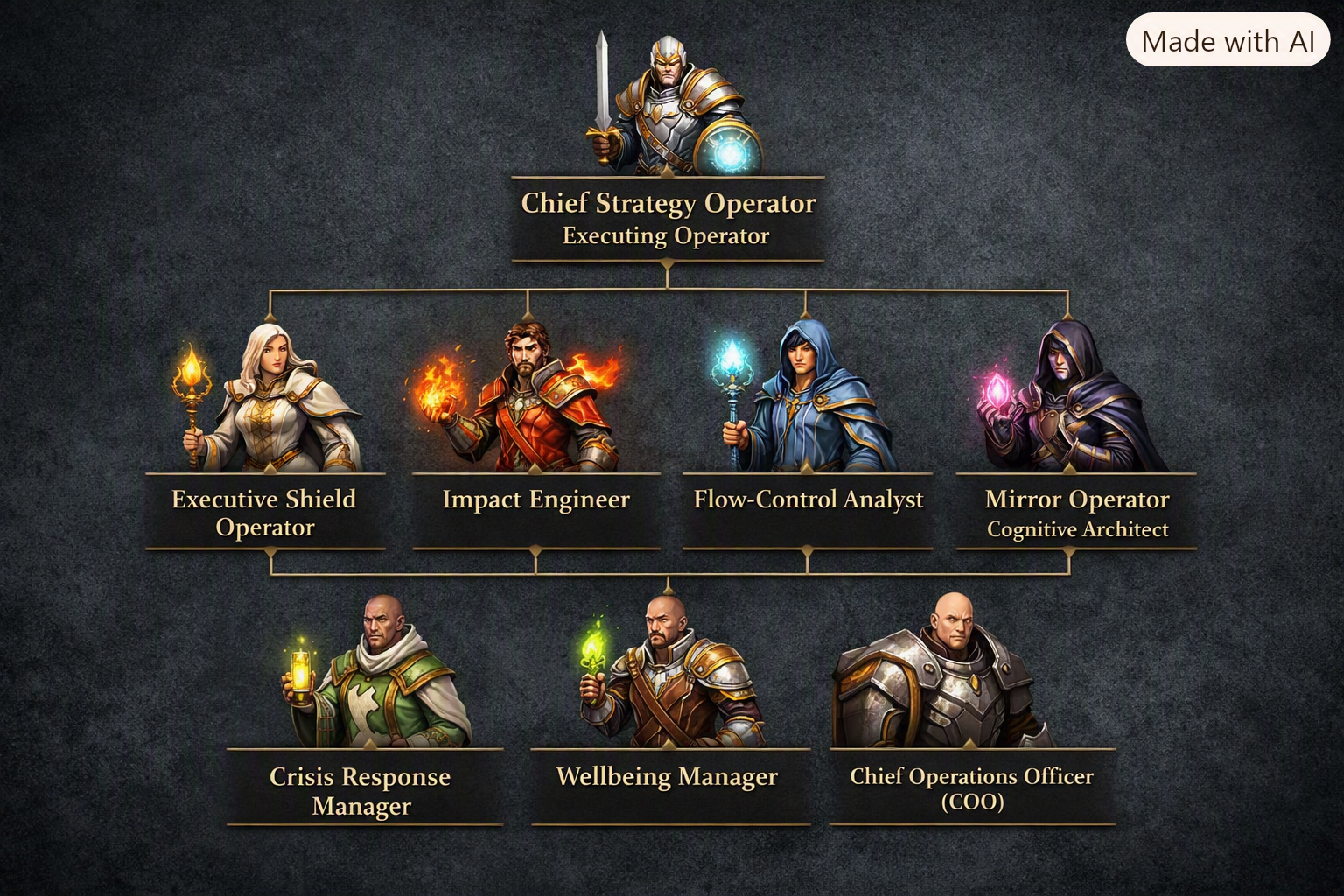Corporate RPG Organigram